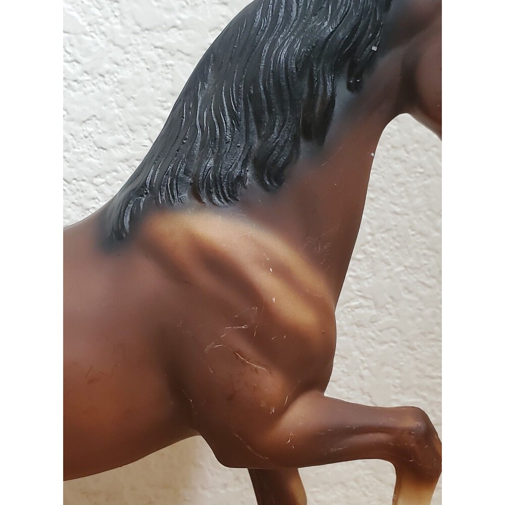 Breyer Shek Matte Brown Family Arabian Stallion 1970 Hess Stamped USA Flaws - Picture 11 of 16